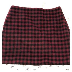 Madewell Plaid Skirt